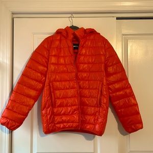 Nova Fashion Men’s Orange Puffer Coat